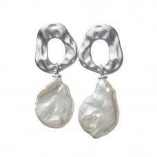 Earrings with natural pearl 925 silver