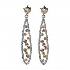 925 silver earrings with zircon