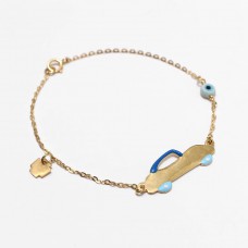 Childish bracelet - 9 carats yellow gold