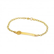 Bracelet ID - 9 carats yellow gold